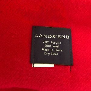 Lands End wool blend throw